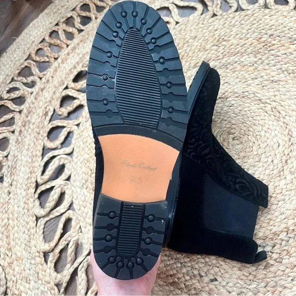 ROBERT GRAHAM WOODMAN BOOTS BLACK FLORAL SUEDE 9.5 - Picture 6 of 7